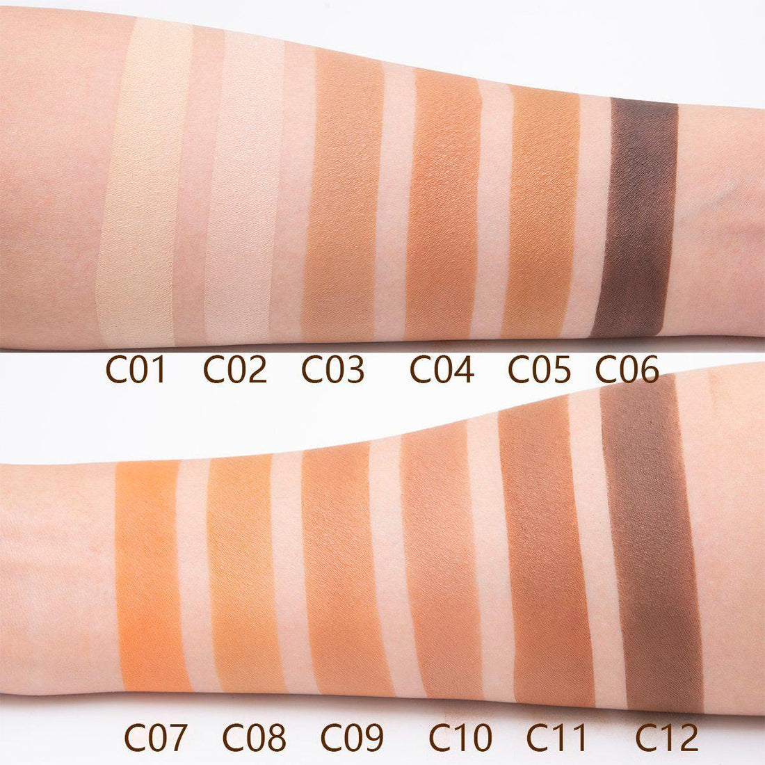 Contour Sample Pack (12 shades) - Wholesale - Makeup Palette Pro