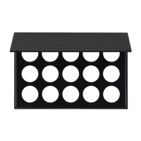 15 colors black eyeshadow palette